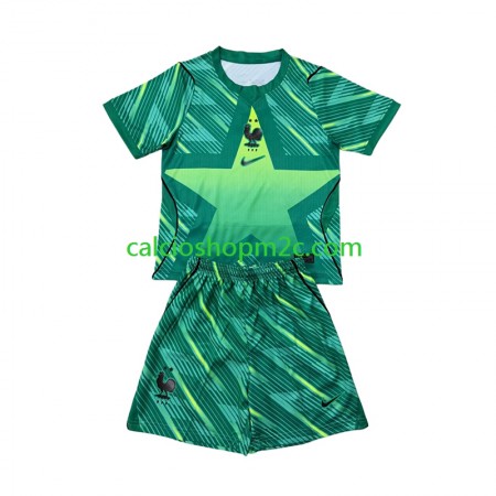 Francia Portiere Bambino Maglia Terza World Cup 2026 Manica Corta